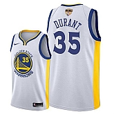 Warriors #35 Kevin Durant White 2018 NBA Finals Nike Swingman Jersey,baseball caps,new era cap wholesale,wholesale hats
